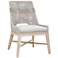 Tapestry Outdoor Dining Chair, Taupe & White Rope, Taupe Stripe, Set of