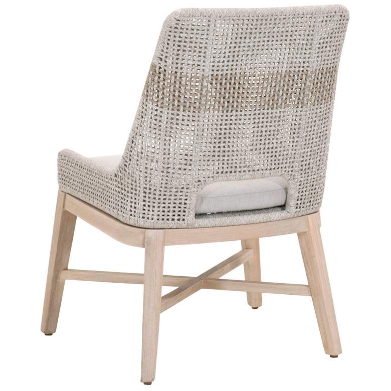 Image 4 Tapestry Outdoor Dining Chair, Taupe & White Rope, Taupe Stripe, Set of more views