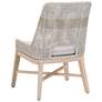 Tapestry Outdoor Dining Chair, Taupe &amp; White Rope, Taupe Stripe, Set of