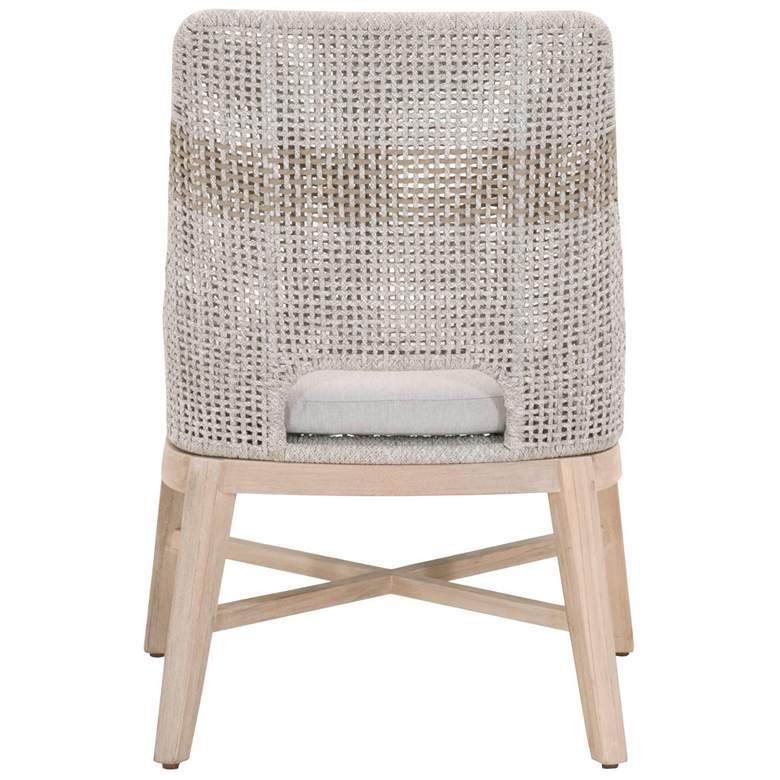 Image 5 Tapestry Outdoor Dining Chair, Taupe & White Rope, Taupe Stripe, Set of more views