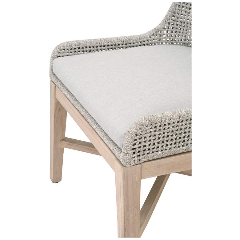 Image 6 Tapestry Outdoor Dining Chair, Taupe & White Rope, Taupe Stripe, Set of more views