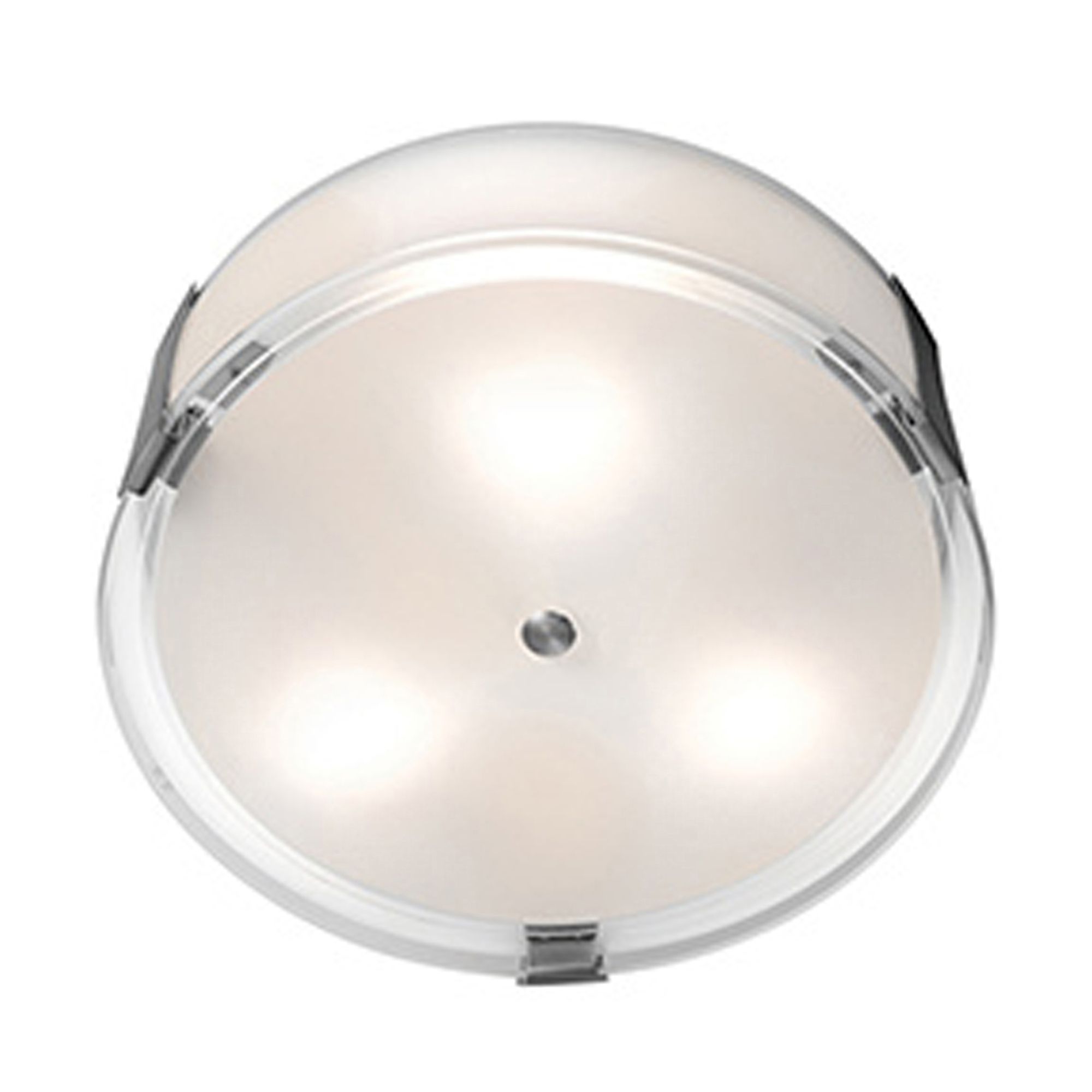 Image 2 Tara - 14" Dimmable LED -Flush Mount - Brushed Steel - Opal more views