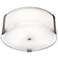 Tara 14"W Brushed Steel LED Ceiling Light with Opal Shade