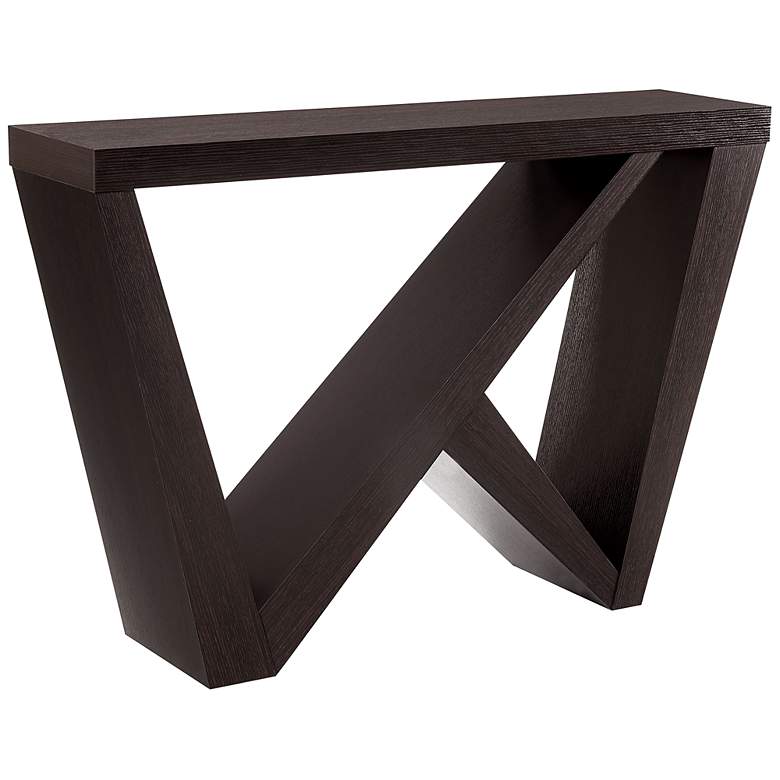 Image 2 Tara 48" Wide Red Cocoa Wood Rectangle Console Table