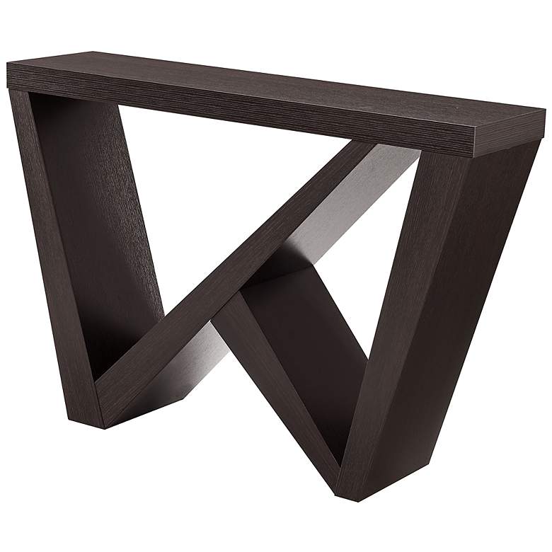 Image 7 Tara 48" Wide Red Cocoa Wood Rectangle Console Table more views