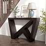 Tara 48" Wide Red Cocoa Wood Rectangle Console Table