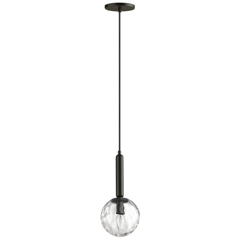 Image 1 Tara 6" Wide Matte Black Pendant