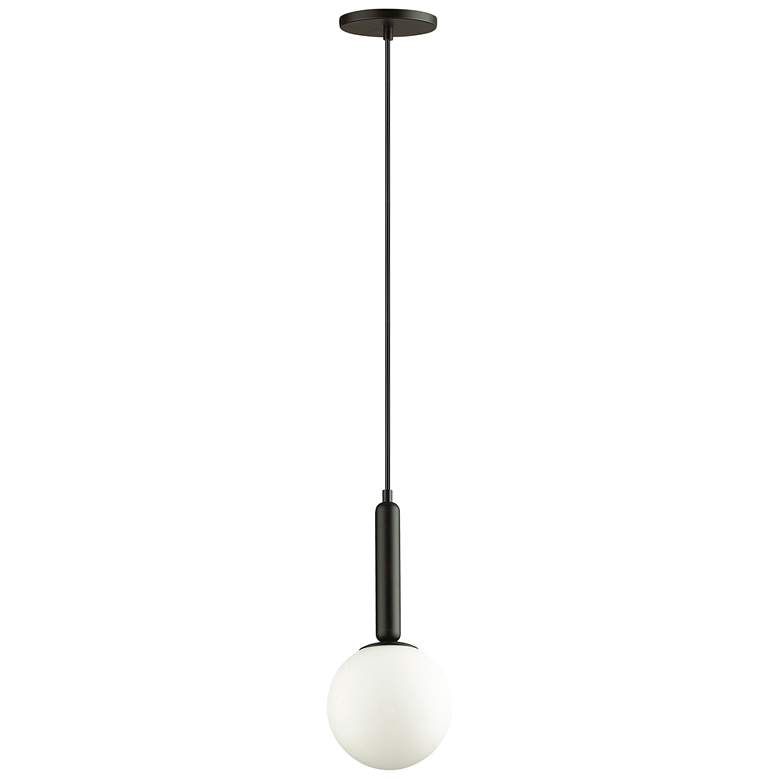 Image 1 Tara 6" Wide Matte Black Pendant