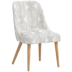 Tara Oblong Slate Oga Fabric Dining Chair