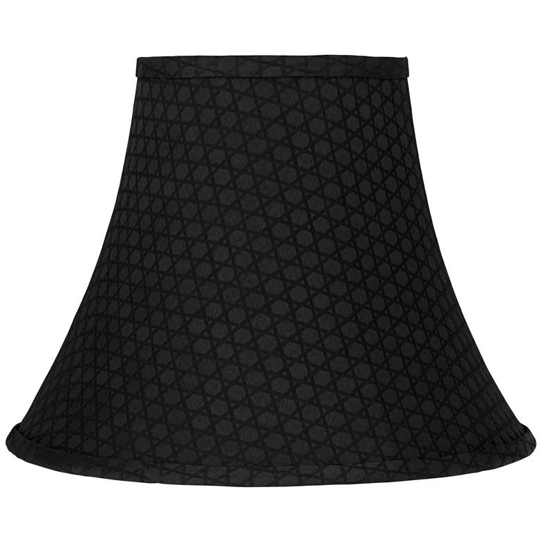 Image 1 Taranto Black Mesh Fabric Bell Lamp Shade 7x14x11 (Spider)