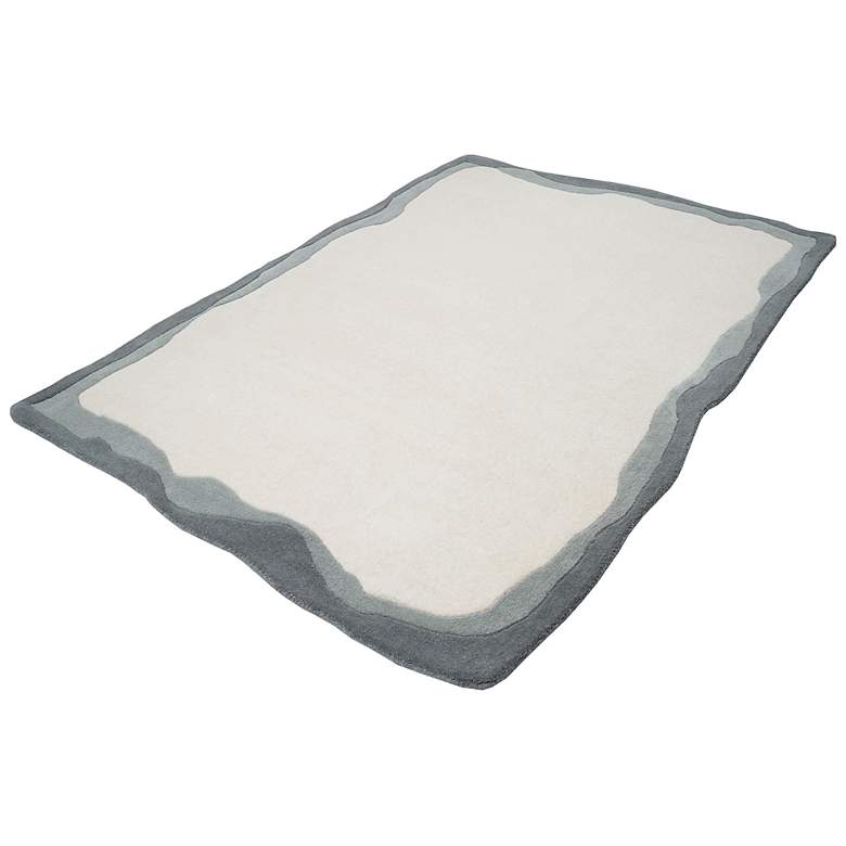 Image 3 Tarba Grey 5'x7' Rectangular Floor Rug more views