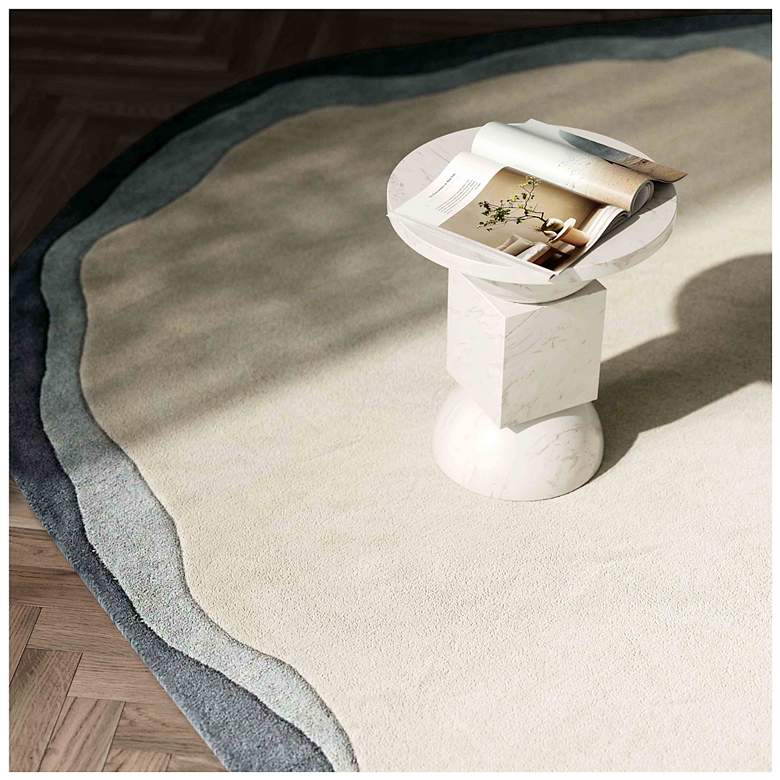 Image 2 Tarba Grey 8'x10' Organic Floor Rug more views