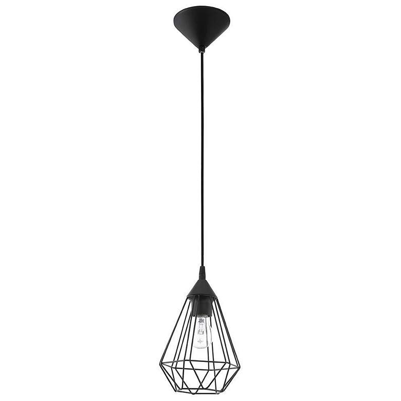 Image 1 Tarbes - 1-Light Cage Pendant - Matte Black - 7 Inches