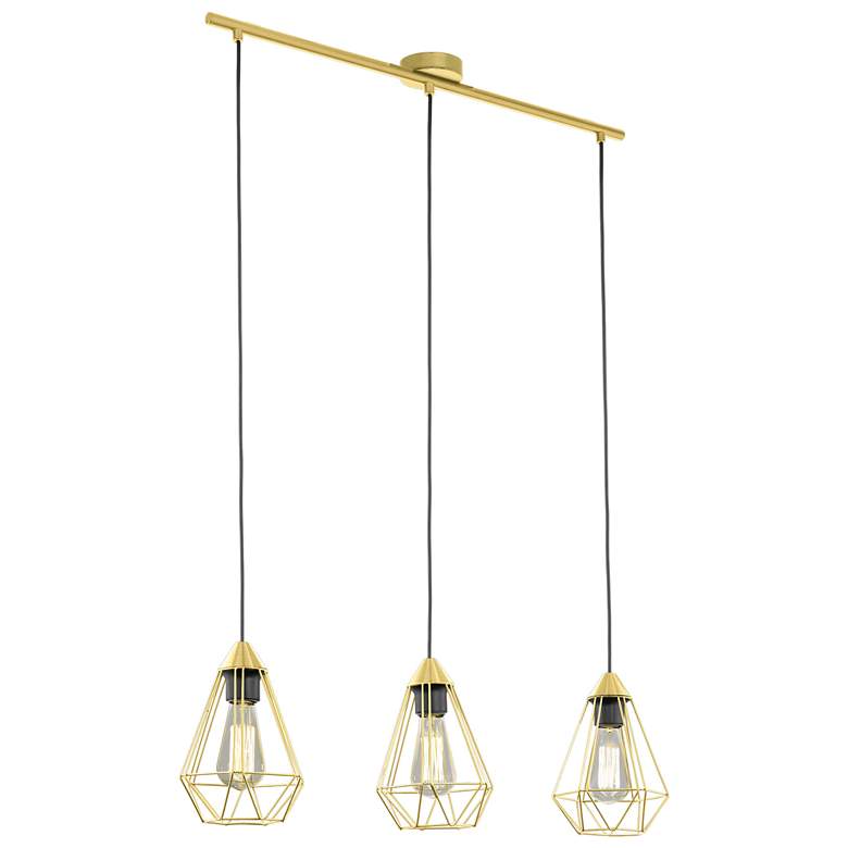 Image 1 Tarbes Brushed Brass LED Linear Pendant