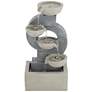 3_Tarin Four Bowl 23 1/2" High Gray Faux Stone Cascading Floor Fountain