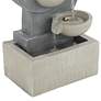 6_Tarin Four Bowl 23 1/2" High Gray Faux Stone Cascading Floor Fountain more views