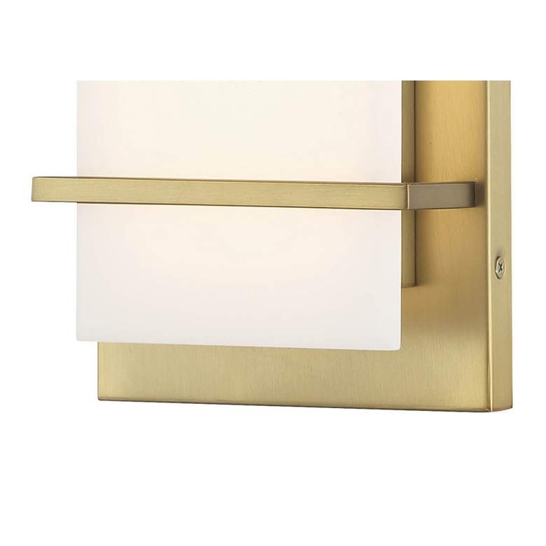 Image 3 Tarnos 16" High Soft Brass LED Wall Sconce more views