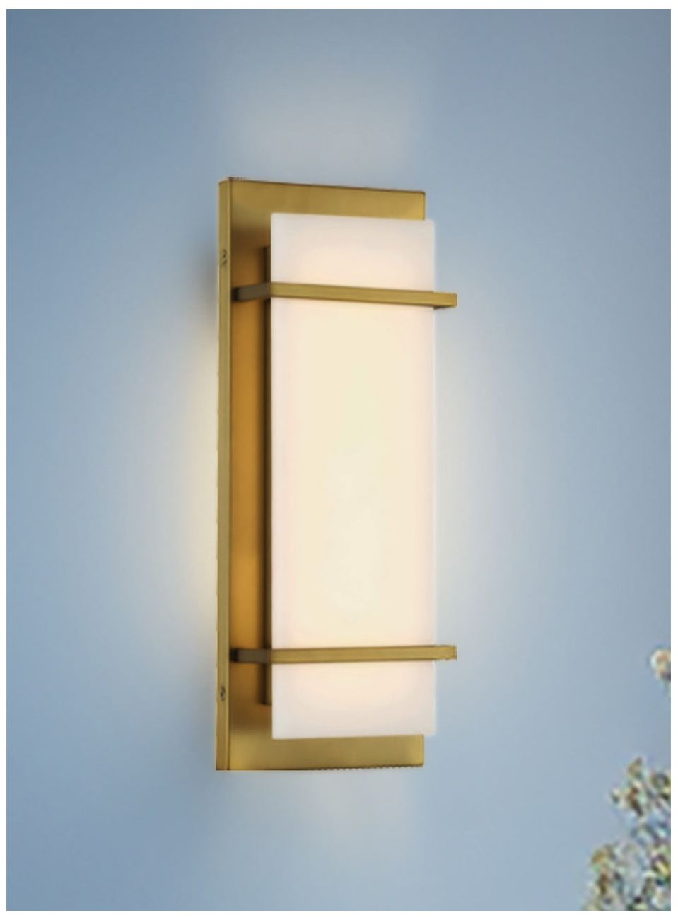 Tarnos 16" High Soft Brass LED Wall Sconce
