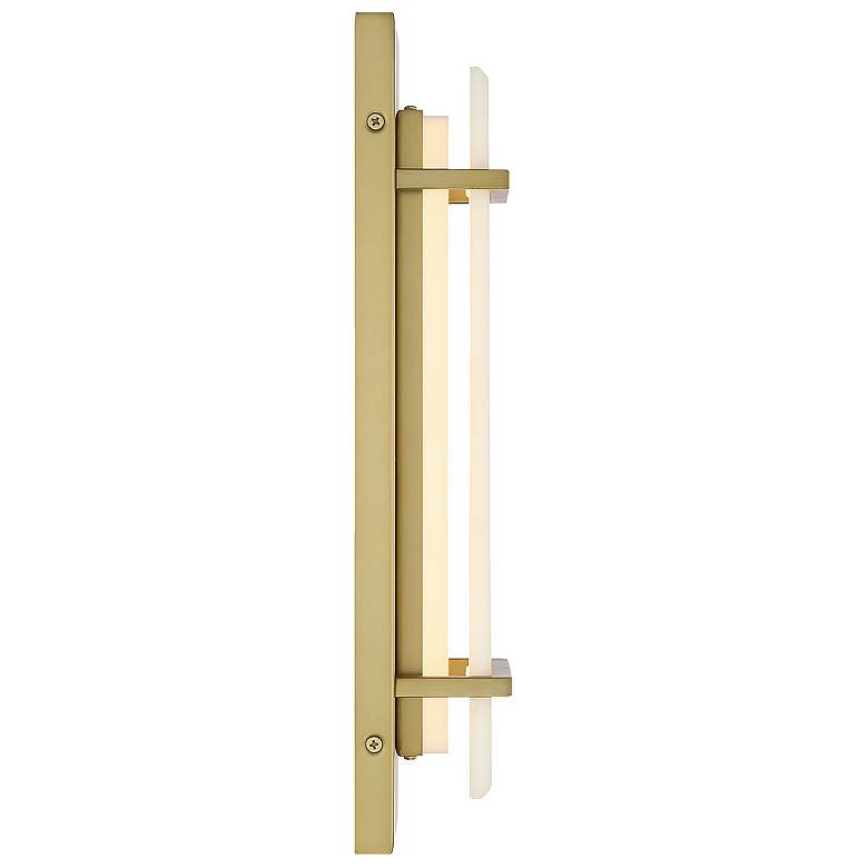 Image 4 Tarnos 16" High Soft Brass LED Wall Sconce more views