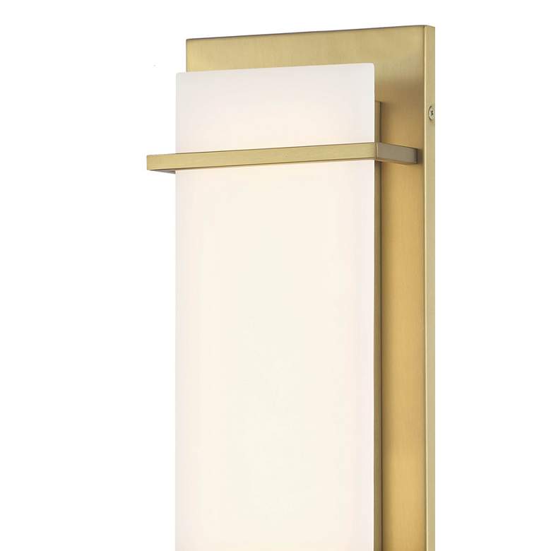 Image 7 Tarnos 16" High Soft Brass LED Wall Sconce more views