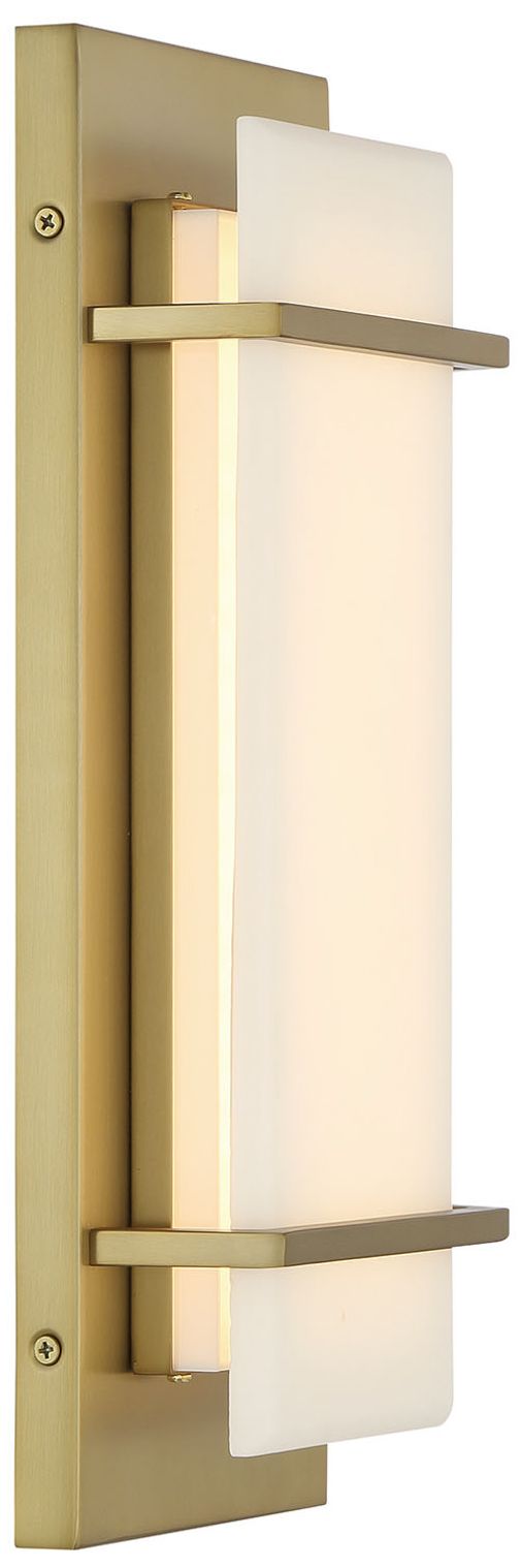 Tarnos 16" High Soft Brass LED Wall Sconce