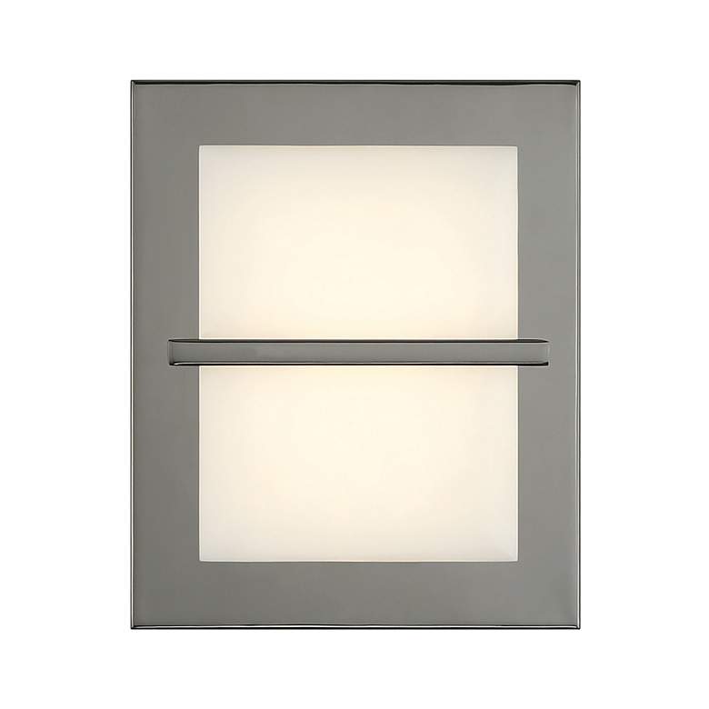 Image 7 Tarnos 8" High Gun Metal and Alabaster ADA LED Wall Sconce more views