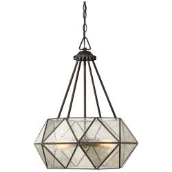 Tartan 20" Wide Oiled Burnished Bronze 4-Light Pendant