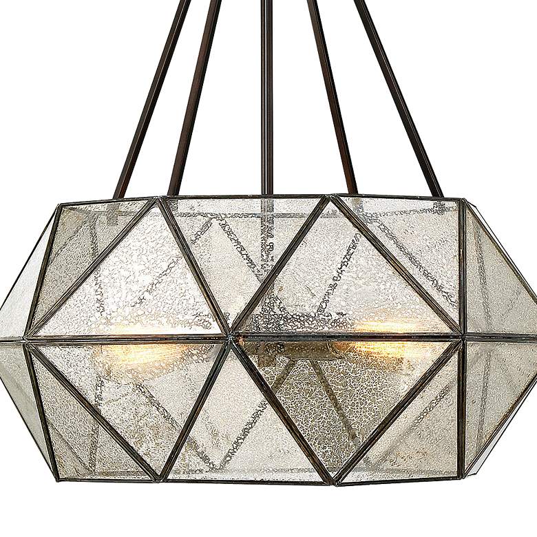 Image 2 Tartan 20" Wide Oiled Burnished Bronze 4-Light Pendant more views