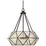 1_Tartan 28" Wide Oiled Burnished Bronze 5-Light Pendant