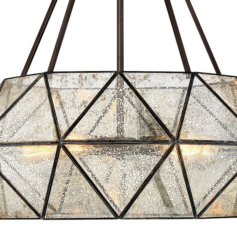 Image 2 Tartan 28" Wide Oiled Burnished Bronze 5-Light Pendant more views