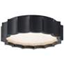1_Tarte 3.88"H x 11.75"W 1-Light Crystal Flush Mount in Black