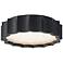 Tarte 3.88"H x 11.75"W 1-Light Crystal Flush Mount in Black