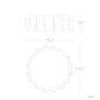 4_Tarte 3.88"H x 11.75"W 1-Light Crystal Flush Mount in Black more views