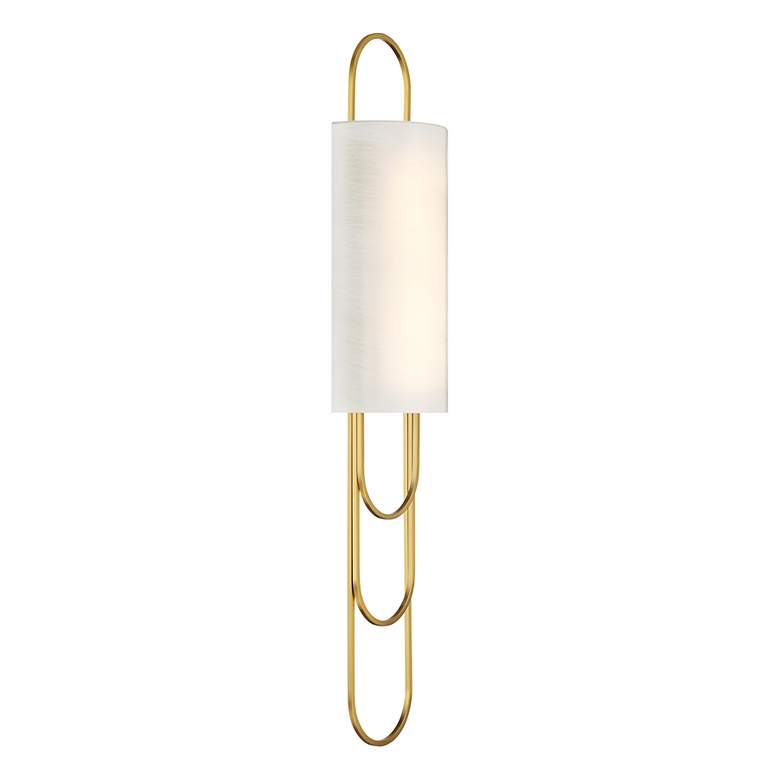 Image 4 Tartine 1-Light LED Wall Sconce in Warm Brass more views