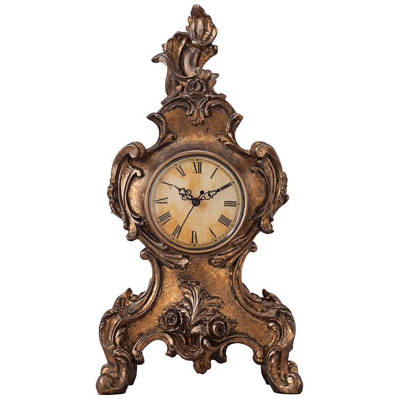 Image 2 Taryn Vintage Style 16 1/4 inch High Table Clock