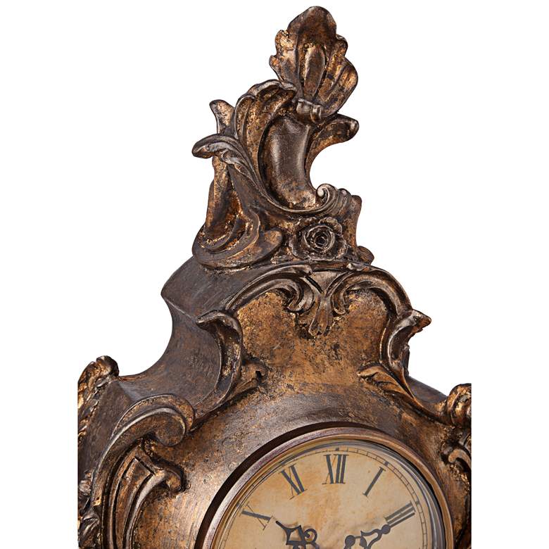 Image 4 Taryn Vintage Style 16 1/4 inch High Table Clock more views