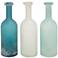 Tascha Wine Bottle Vases Tri-Color Set of 3