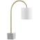 Task Brass and Marble Arched Desk Lamp