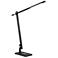 Task Portabled Black LED Desk Lamp with Wireless Charger