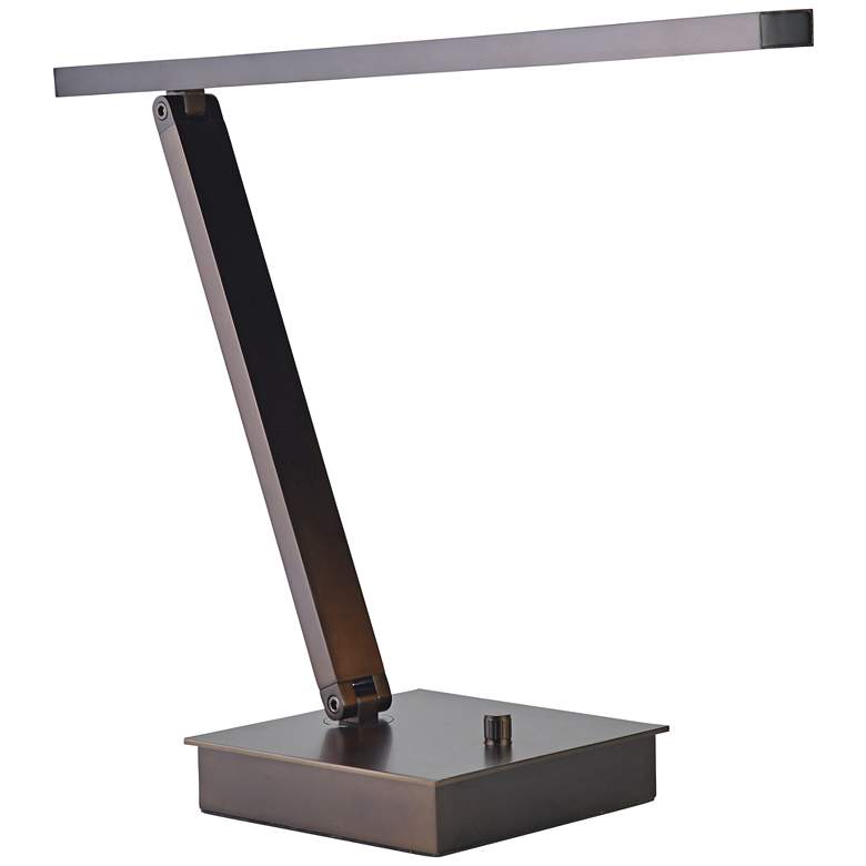 Image 1 TaskWerx Bronze Adjustable Linear LED Task Desk Lamp