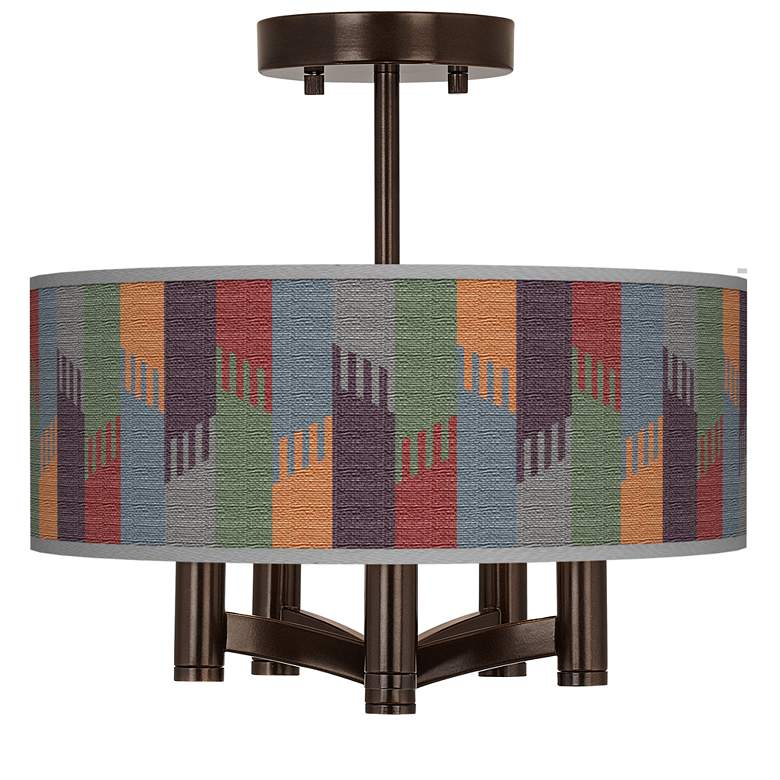 Image 1 Tassels Ava 5-Light Bronze Ceiling Light