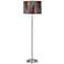 Tassels Giclee Brushed Nickel Garth Floor Lamp