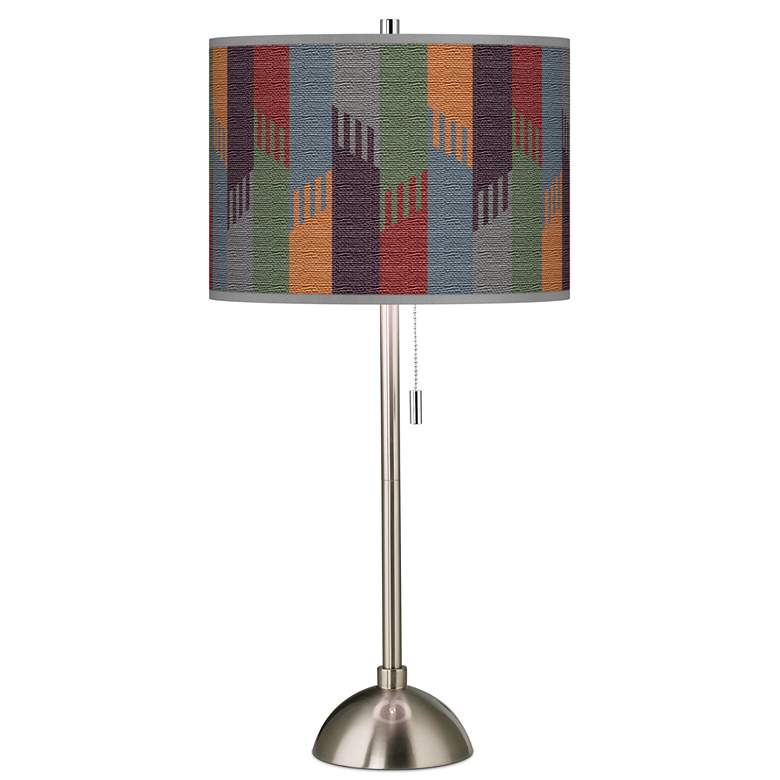 Image 1 Tassels Giclee Brushed Nickel Table Lamp