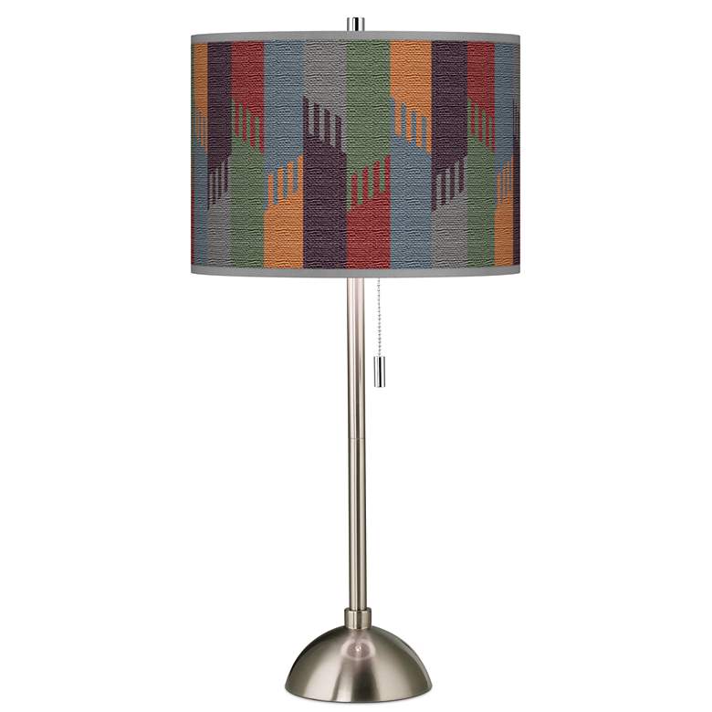 Image 1 Tassels Giclee Brushed Nickel Table Lamp