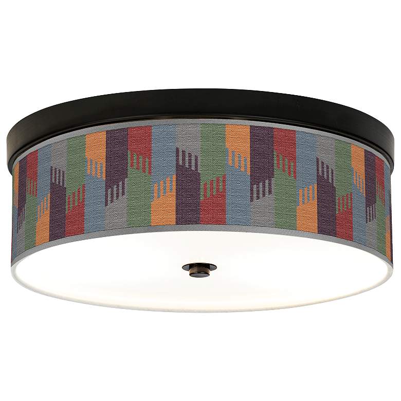 Image 1 Tassels Giclee Energy Efficient Bronze Ceiling Light