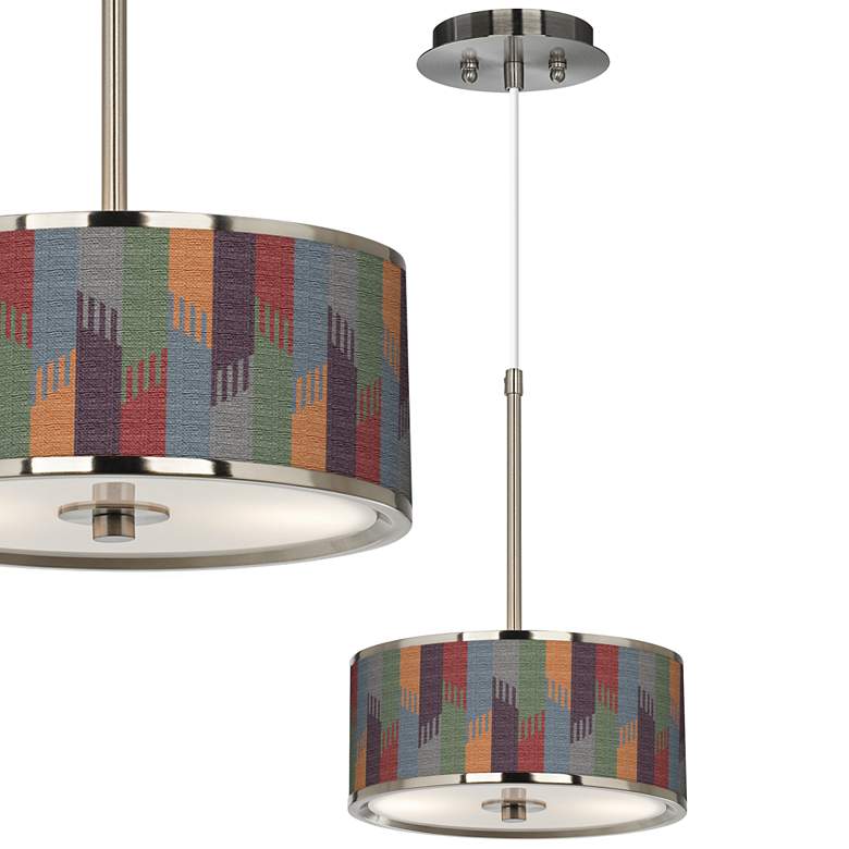 Image 1 Tassels Giclee Glow 10 1/4" Wide Pendant Light