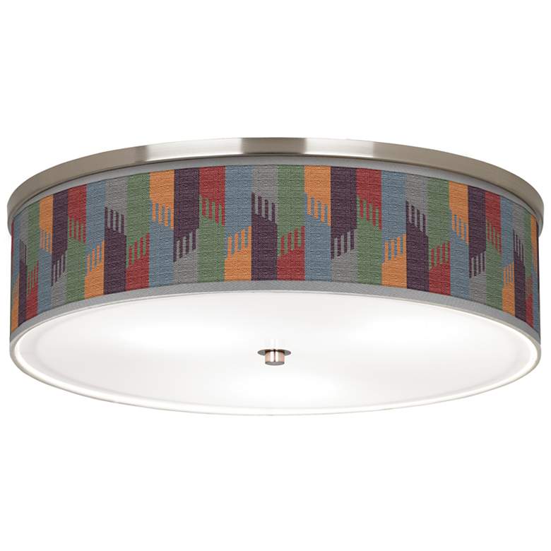 Image 1 Tassels Giclee Nickel 20 1/4" Wide Ceiling Light