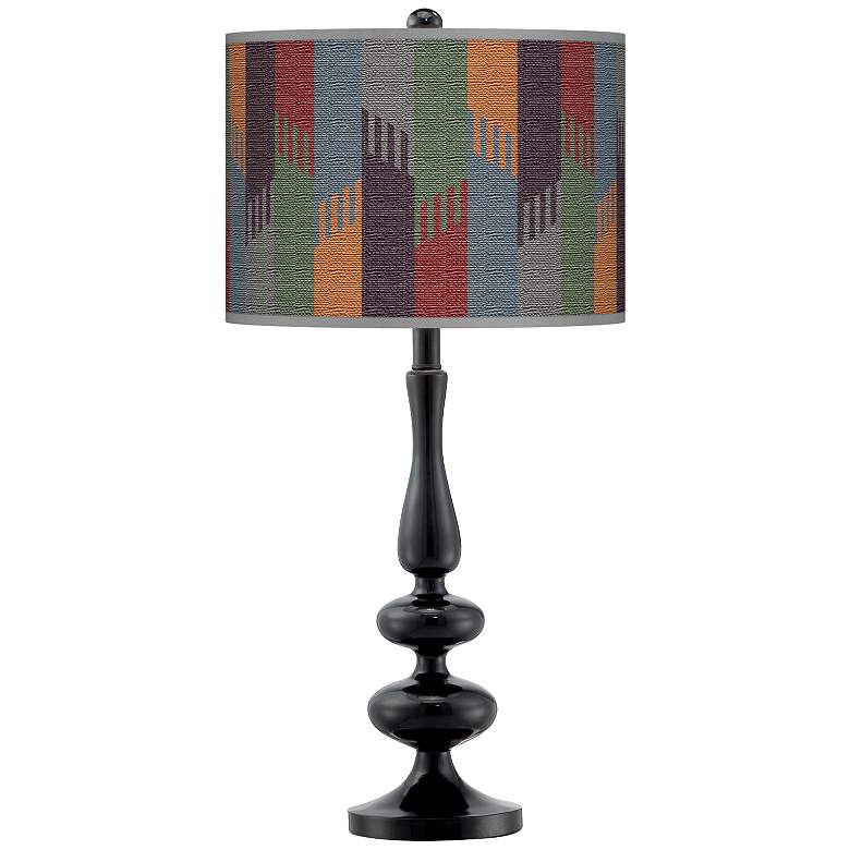 Image 1 Tassels Giclee Paley Black Table Lamp