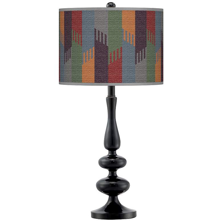 Image 1 Tassels Giclee Paley Black Table Lamp