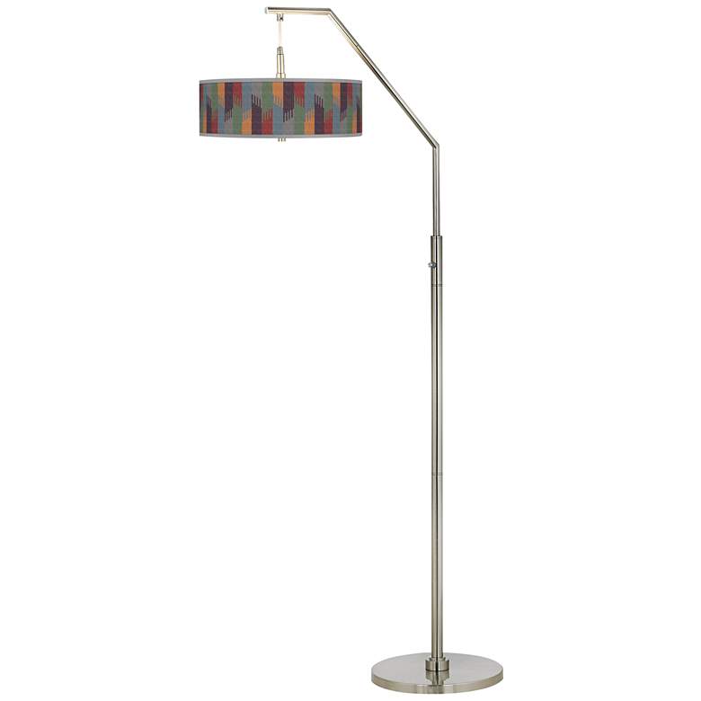 Image 1 Tassels Giclee Shade Arc Floor Lamp